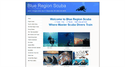 Desktop Screenshot of blueregionscuba.com