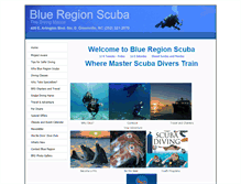 Tablet Screenshot of blueregionscuba.com
